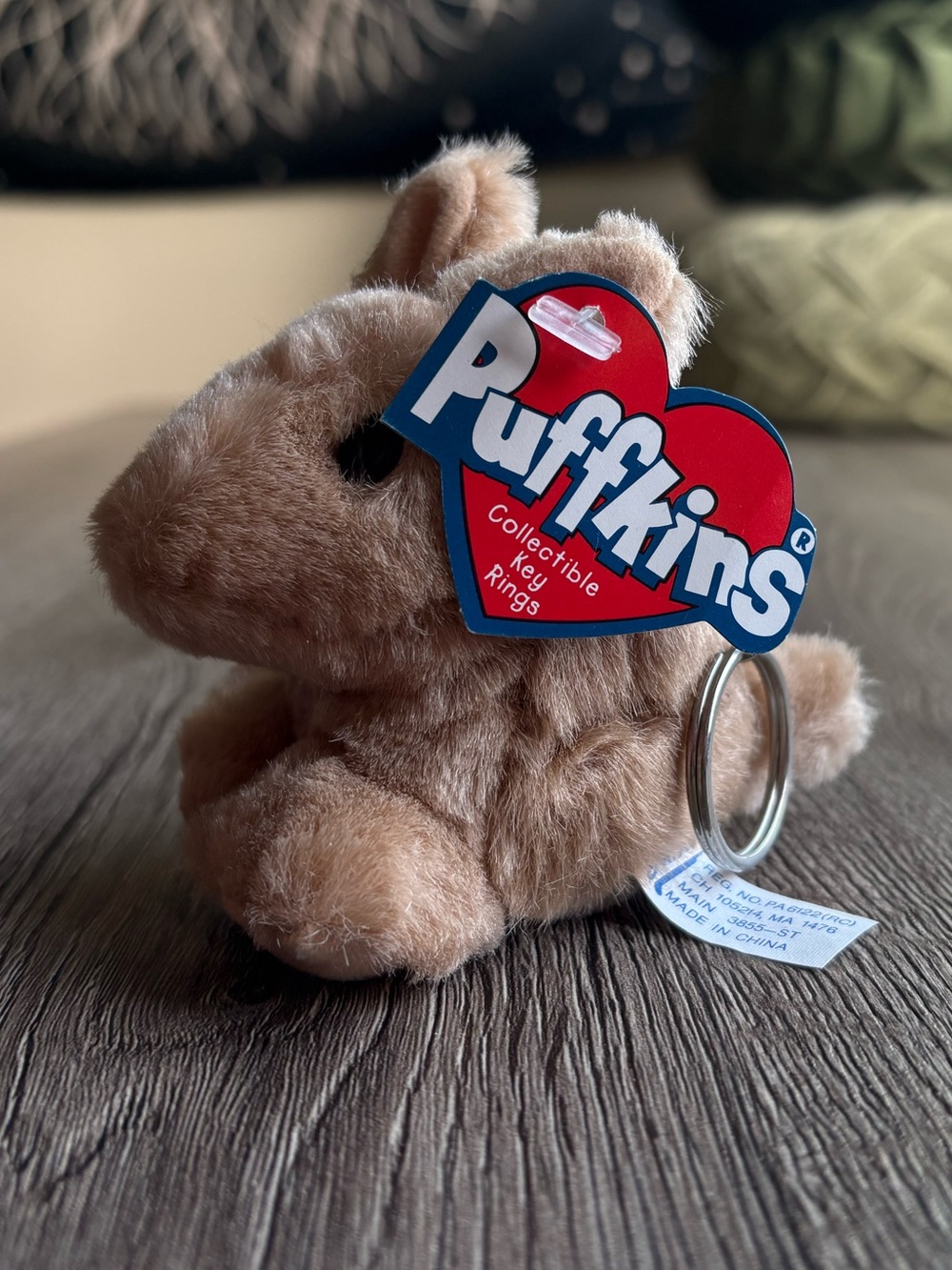 Puffkins Armour Armadillo Keychain Tag Errors 1994 1998 Collectible
